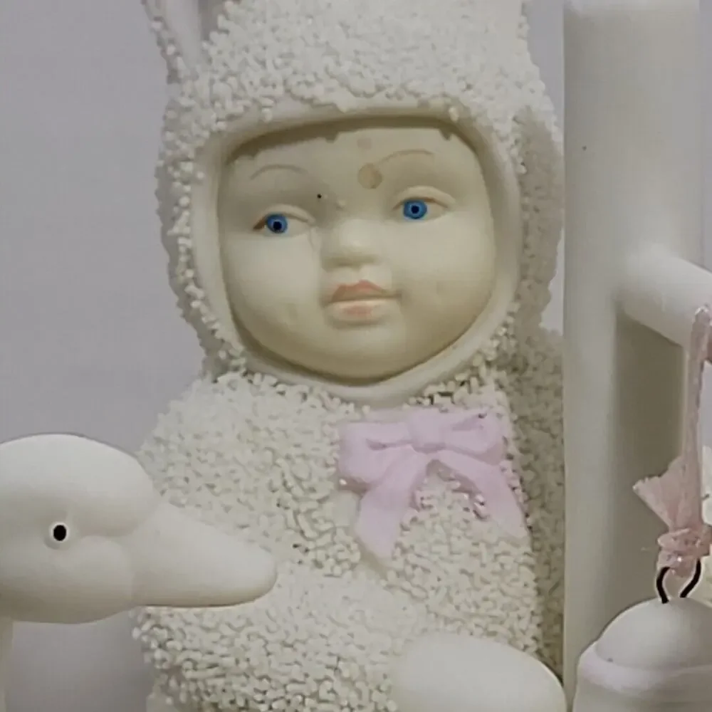 Dept 56 Snowbunnies Wishing You A Happy‎ Easter Wishing Well 1995